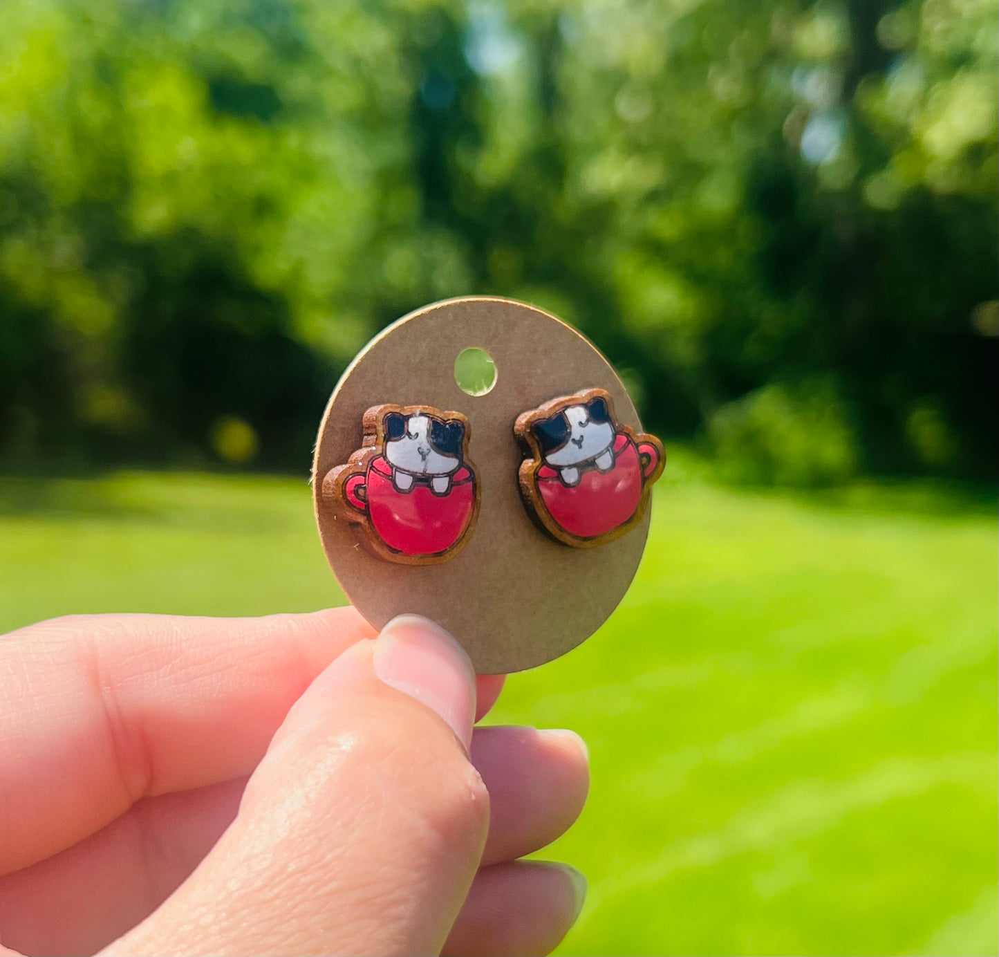 Cat mug Earrings