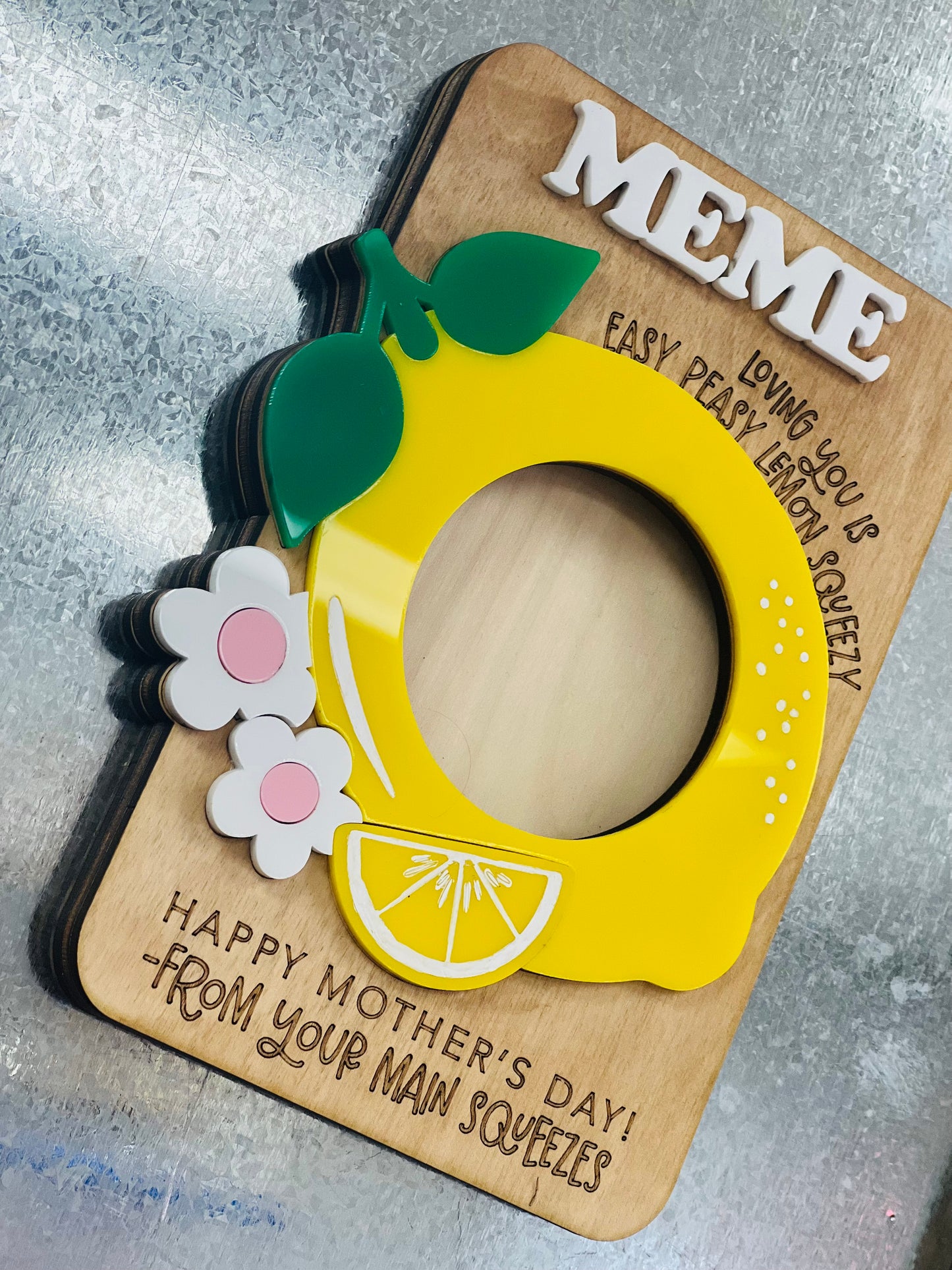 Easy Peasy Lemon Squeezy Photo Magnet