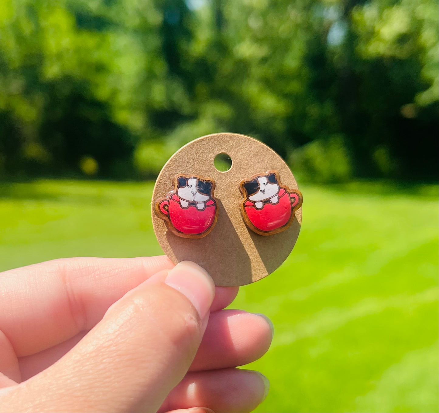 Cat mug Earrings