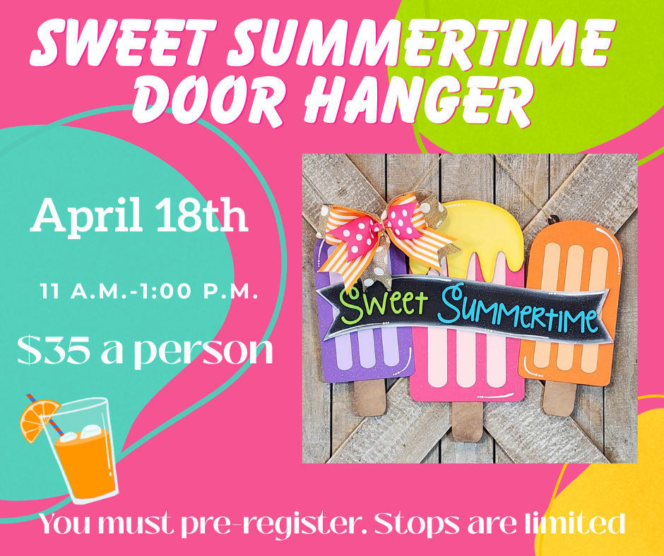Sweet Summertime Door Hanger
