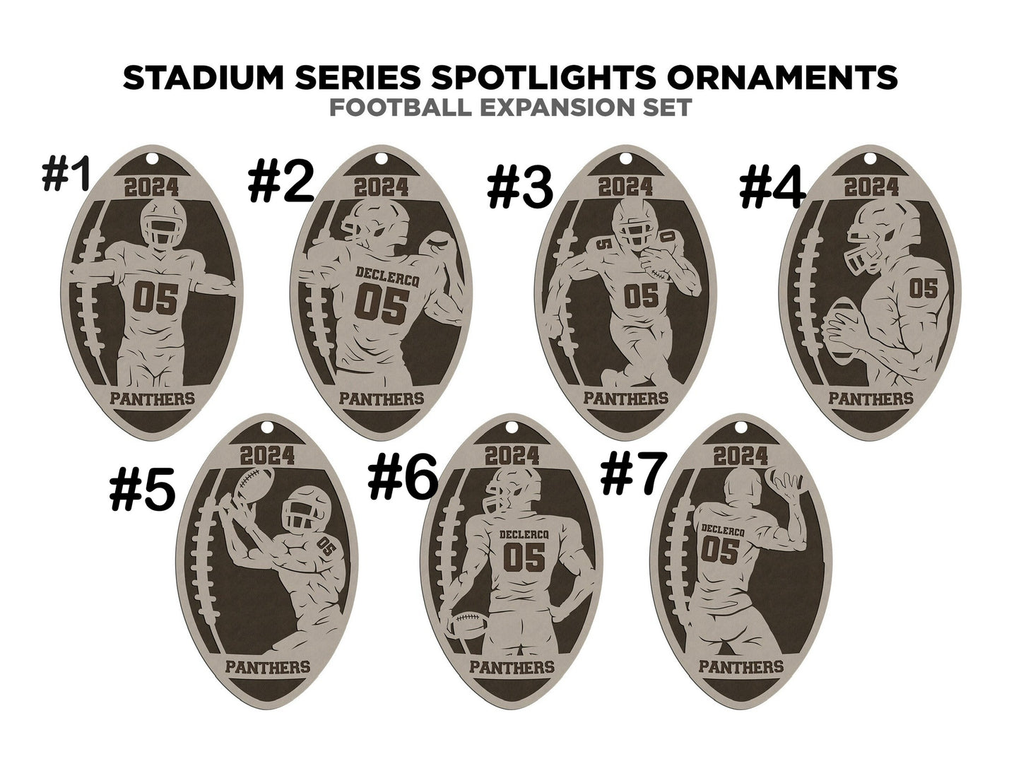Football Ornaments/ Keychains