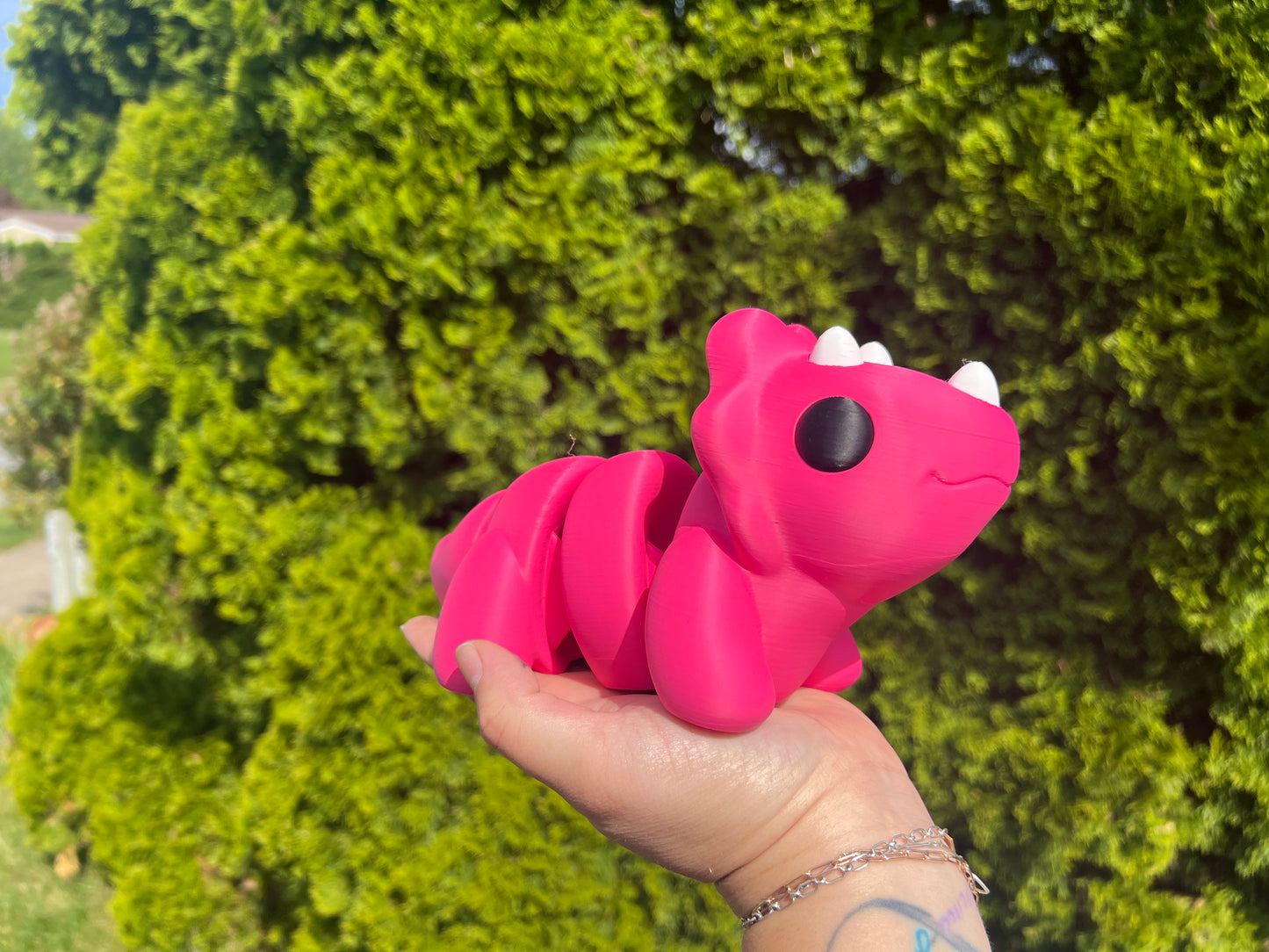 Pink triceratop