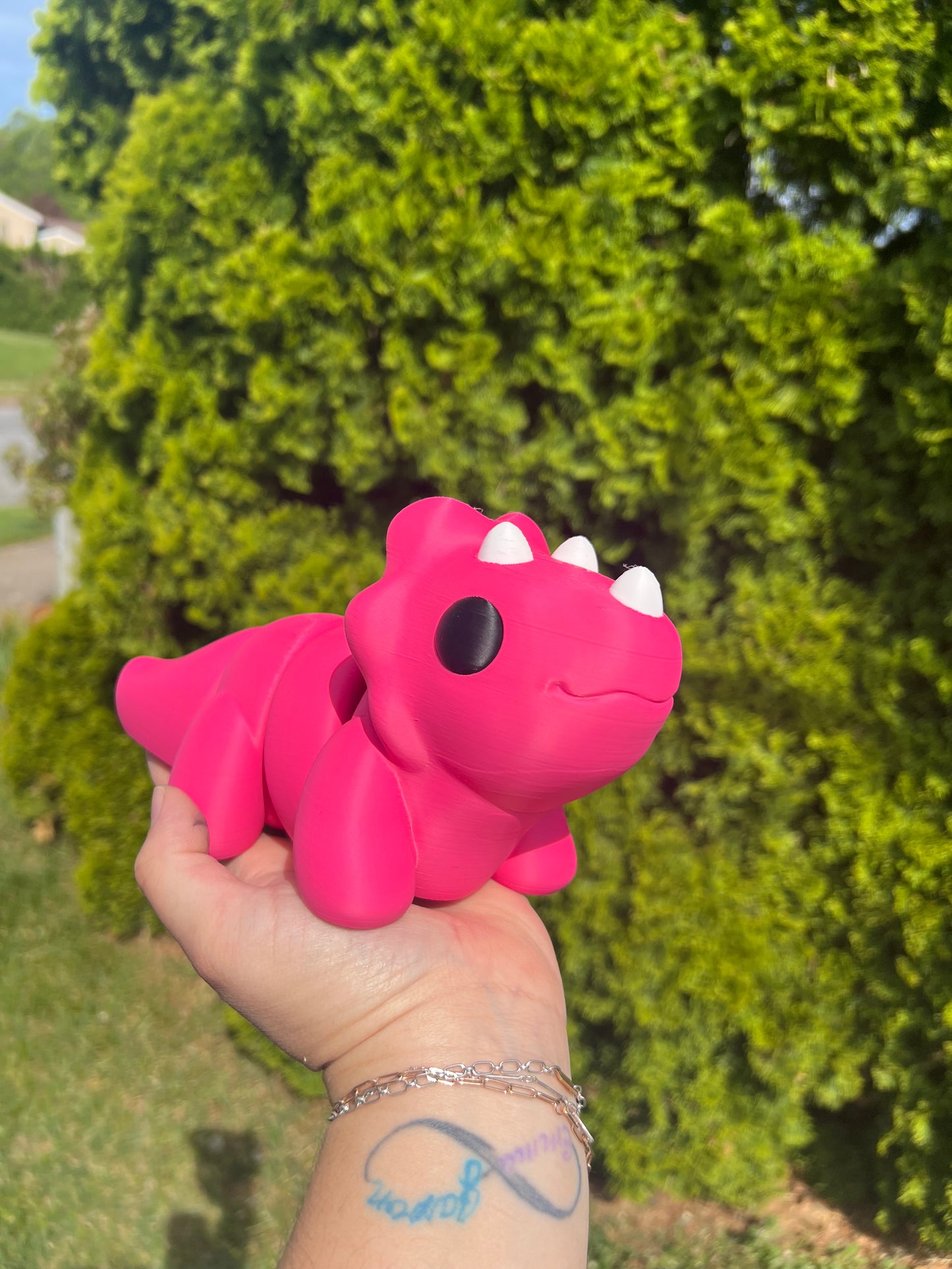 Pink triceratop