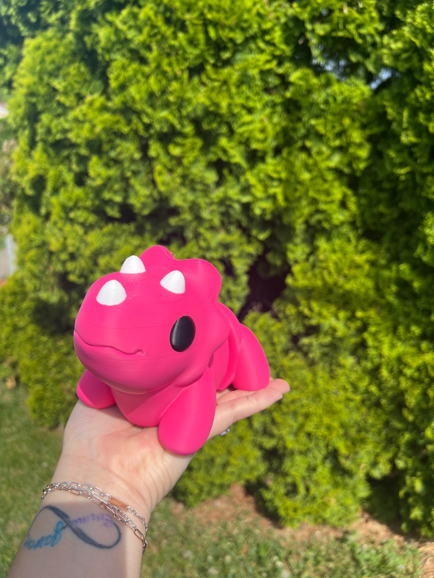 Pink triceratop