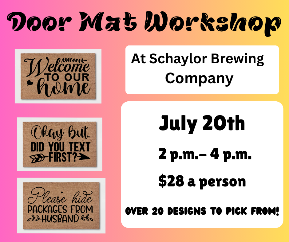 Door Mat Workshop-at Schaylor Brewing Company