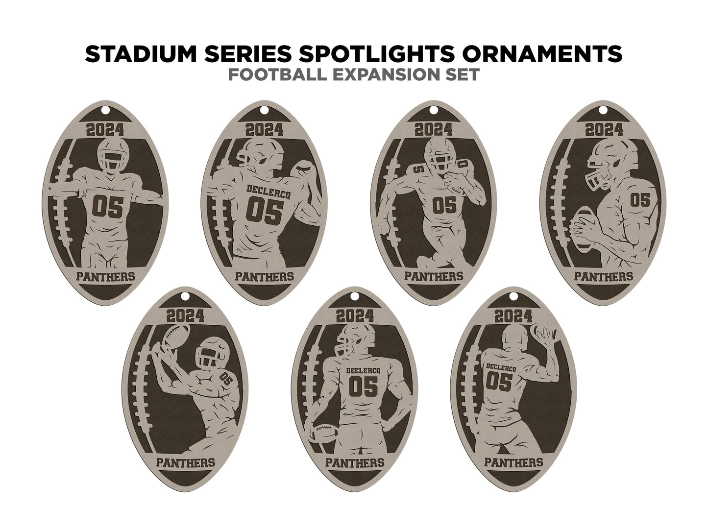 Football Ornaments/ Keychains