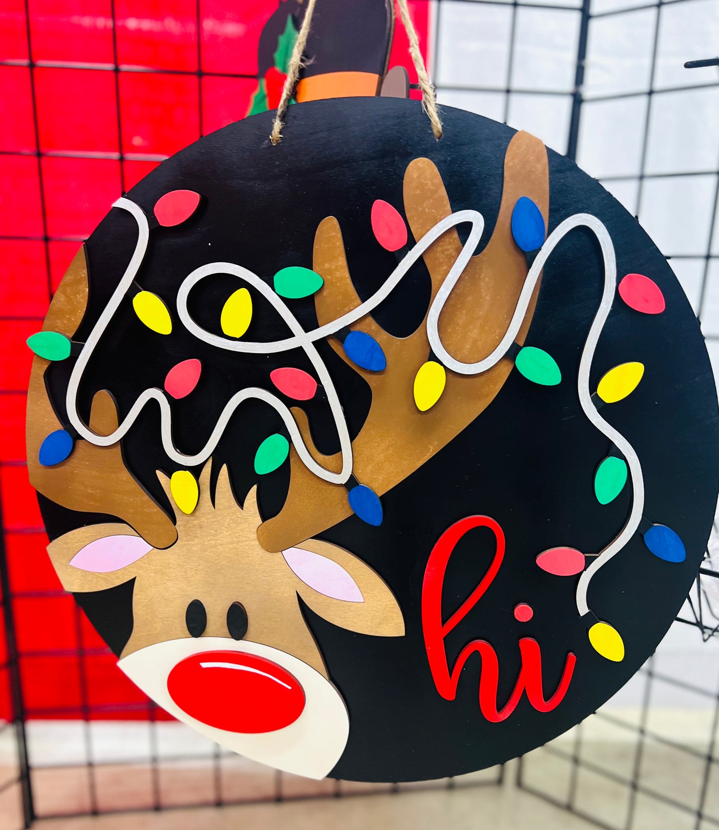 Reindeer Door Hanger