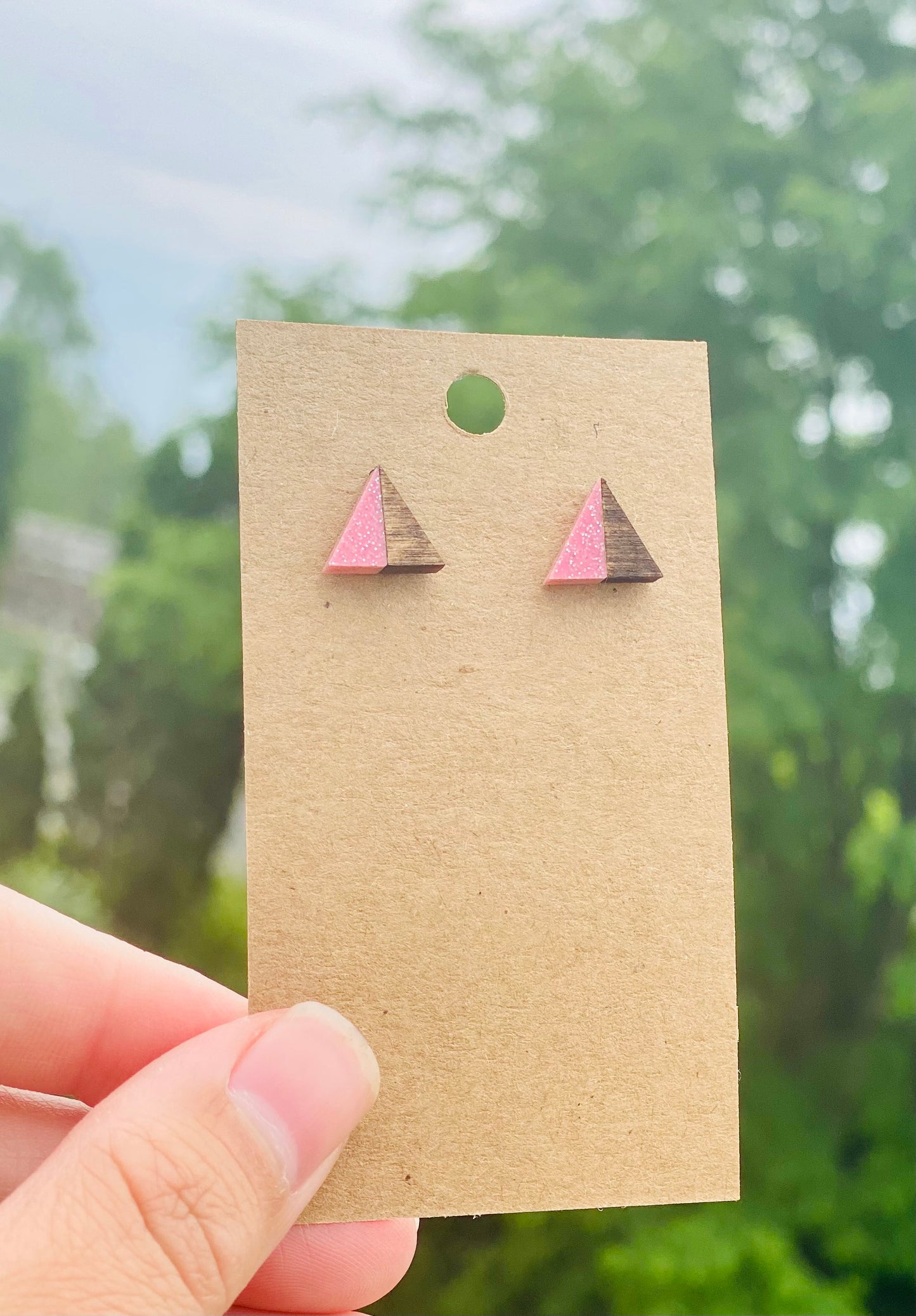 Triangle acrylic studs