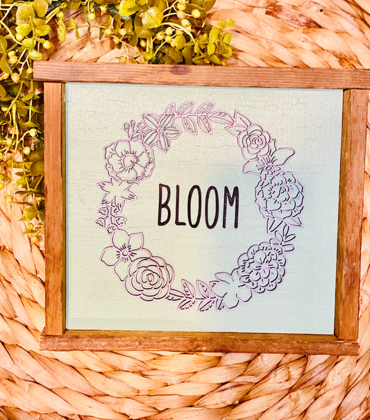 Bloom Flower Sign