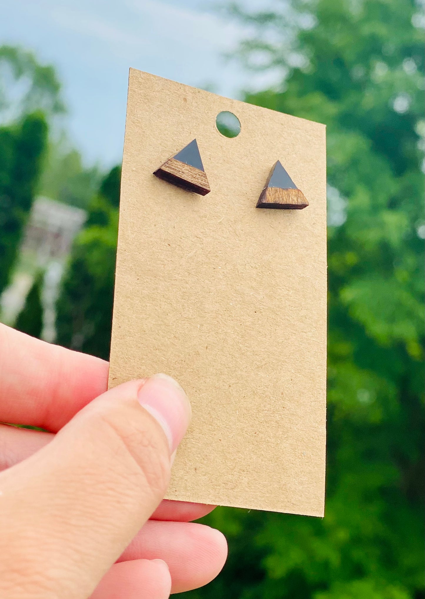 Triangle acrylic studs