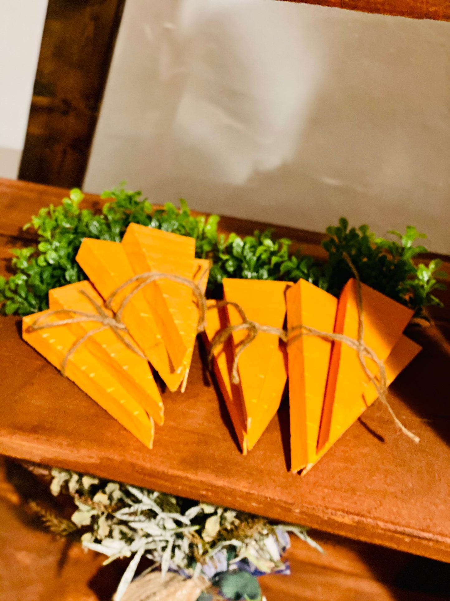 Wood carrot bundle
