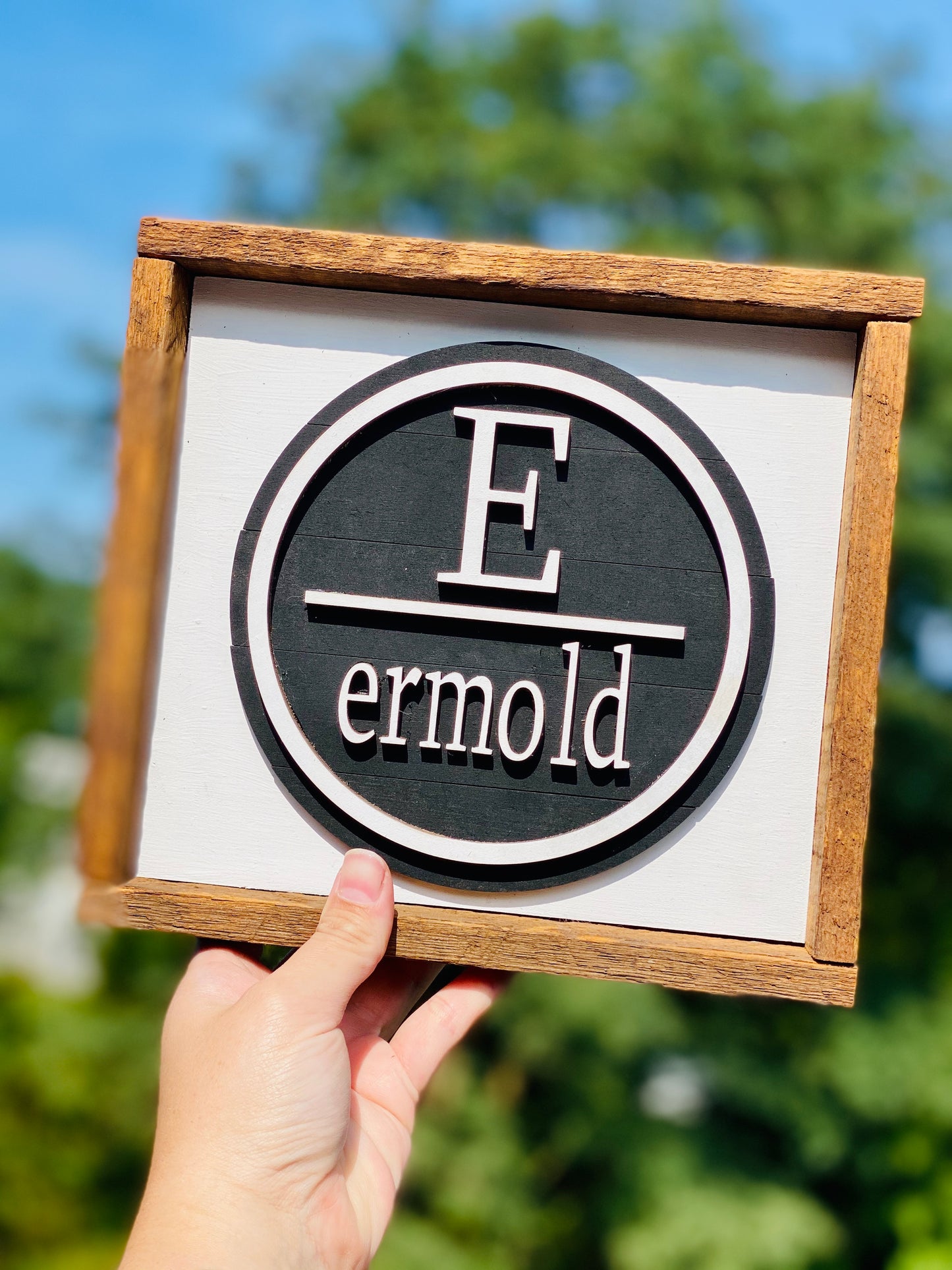 3D Shiplap name Sign