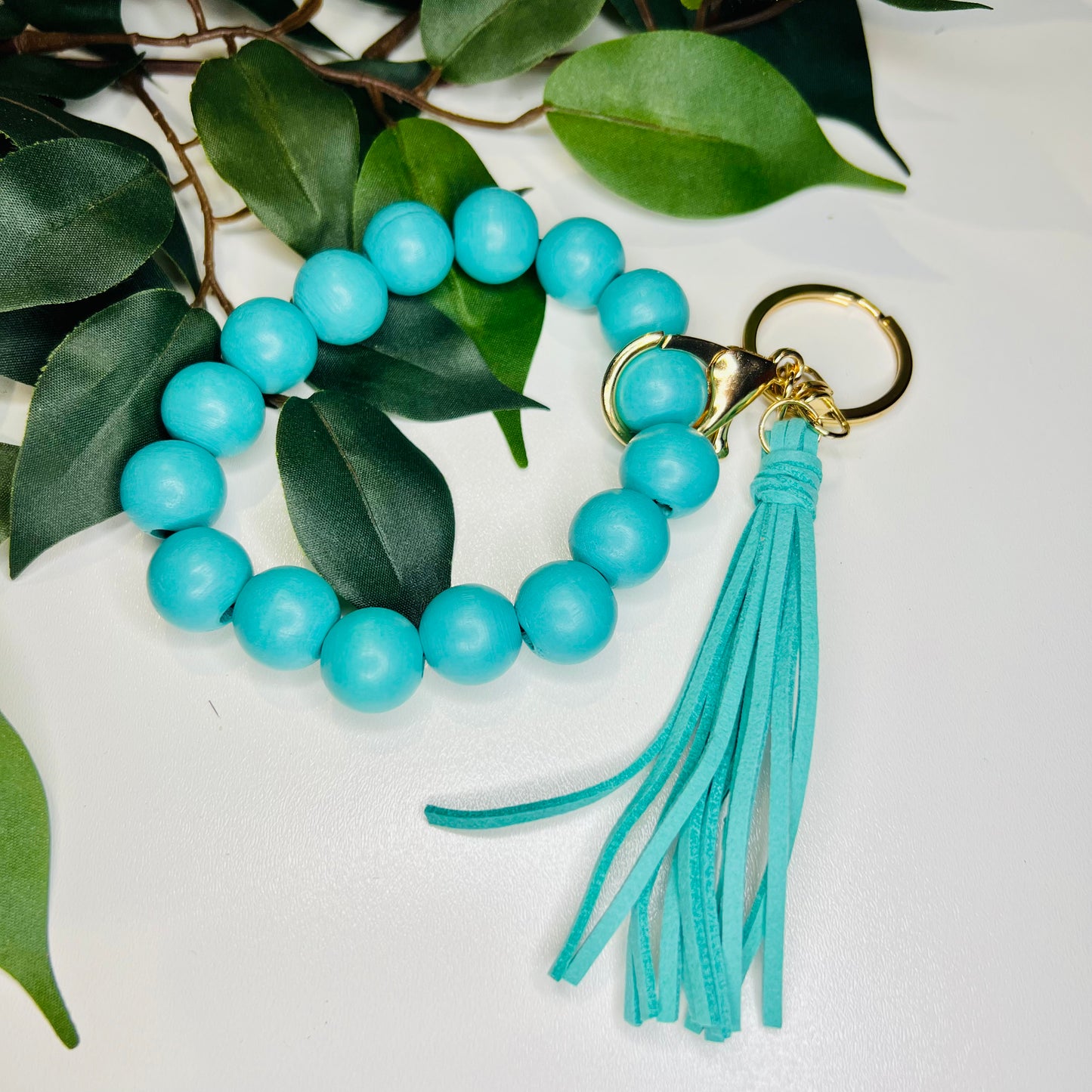 Teal/Aqua Keychain Wristlet