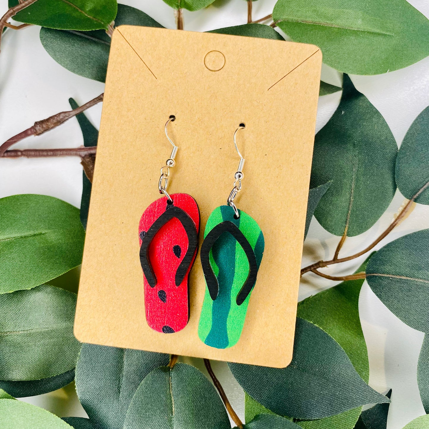 Watermelon Flipflop Earrings