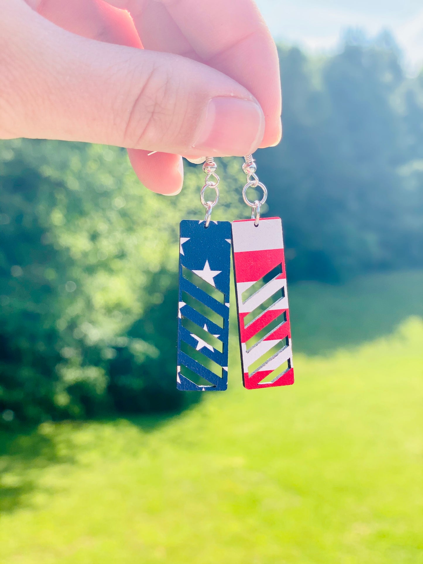 Patriotic earrings