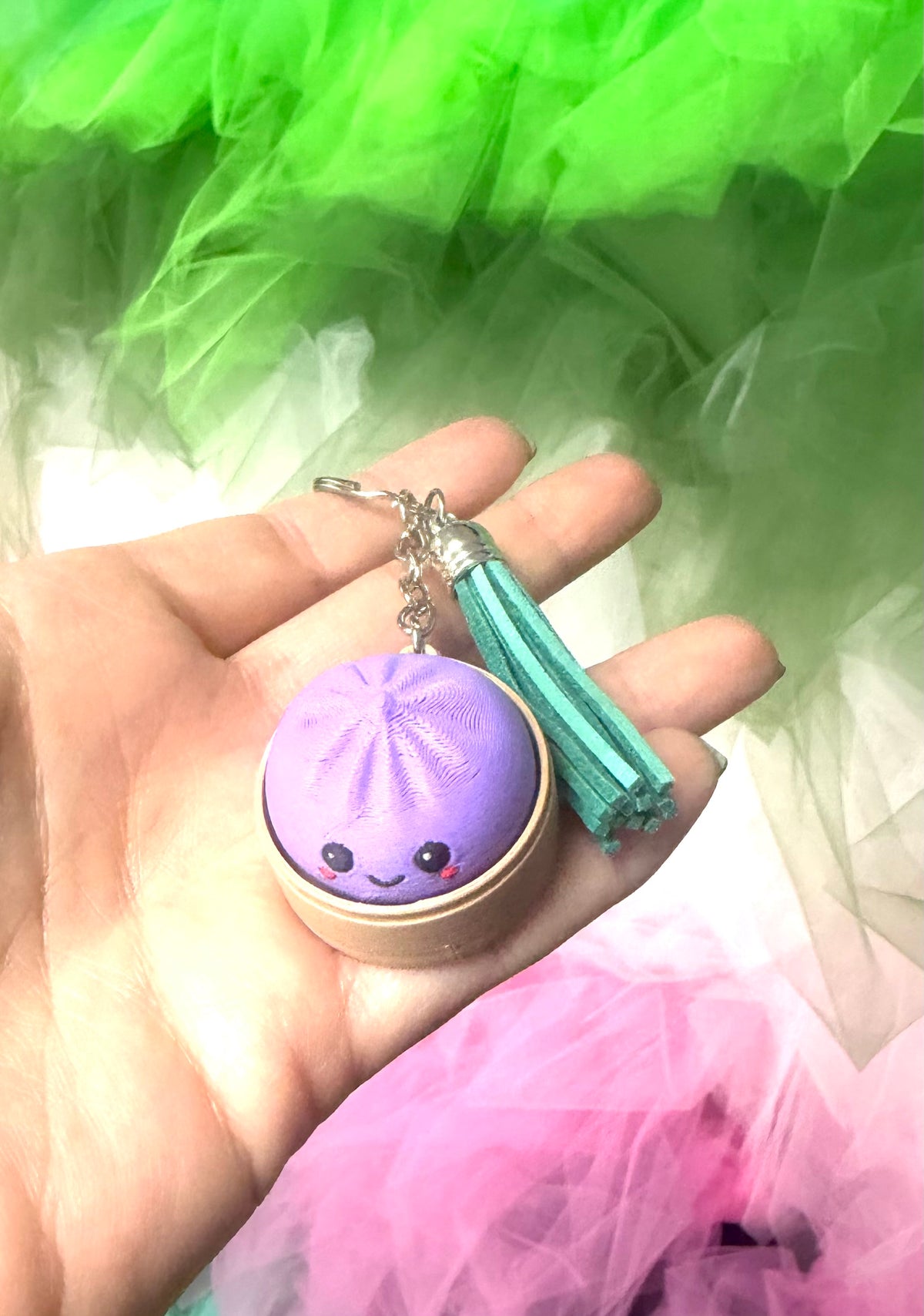 Dumpling Fidget Keychain
