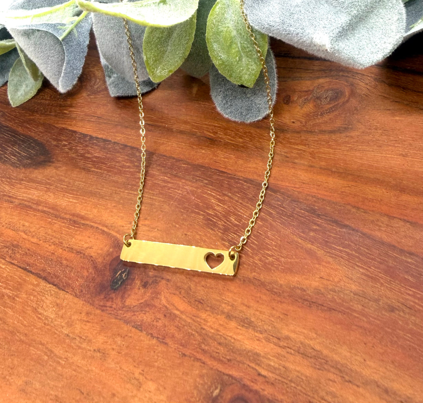 Heart Bar Necklace