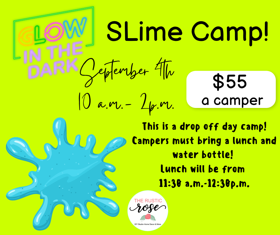 Glow in the Dark Slime Camp!