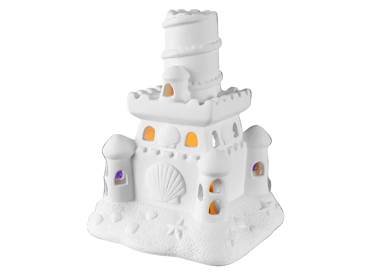 Lighted Sand Castle