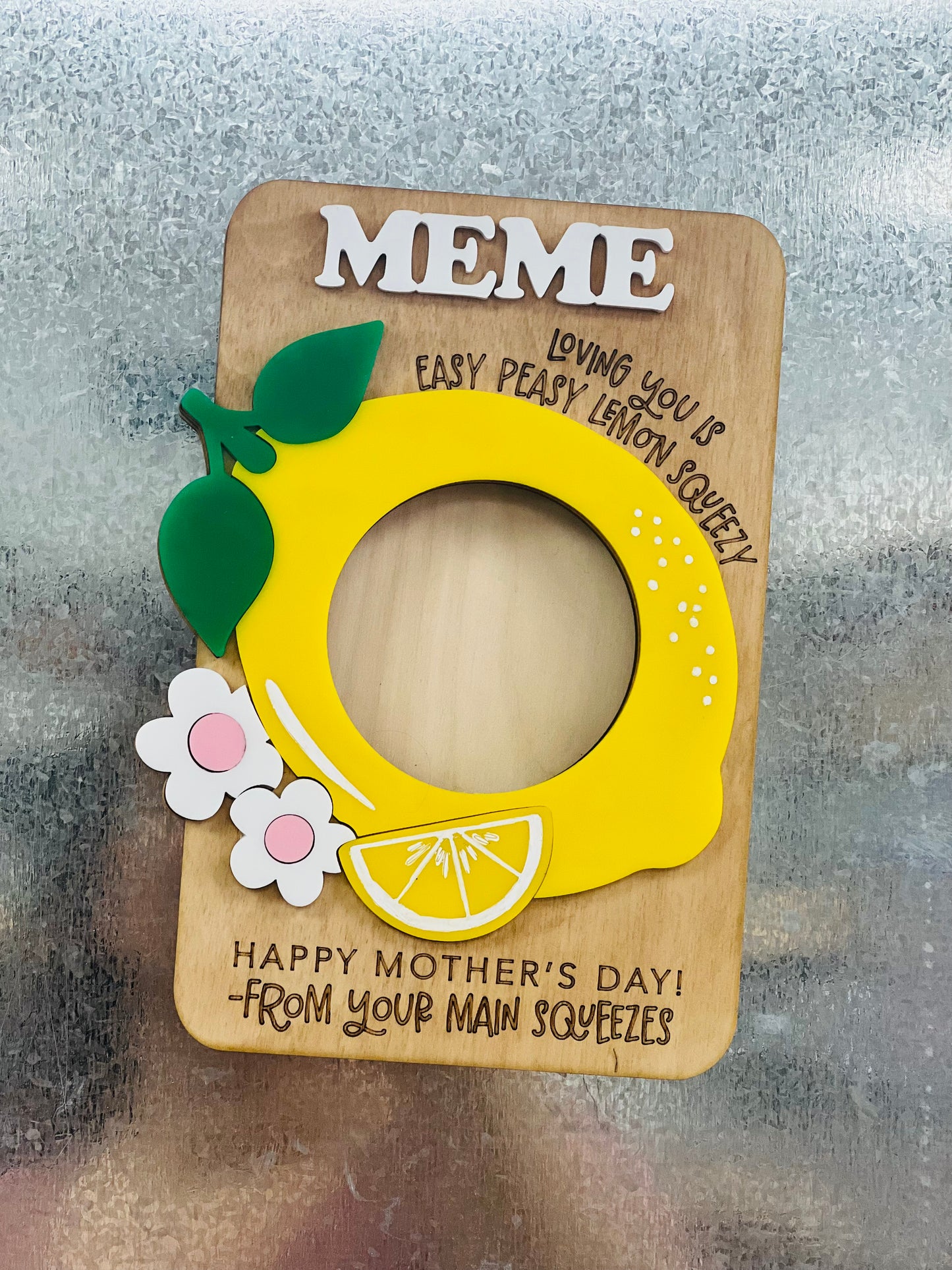 Easy Peasy Lemon Squeezy Photo Magnet