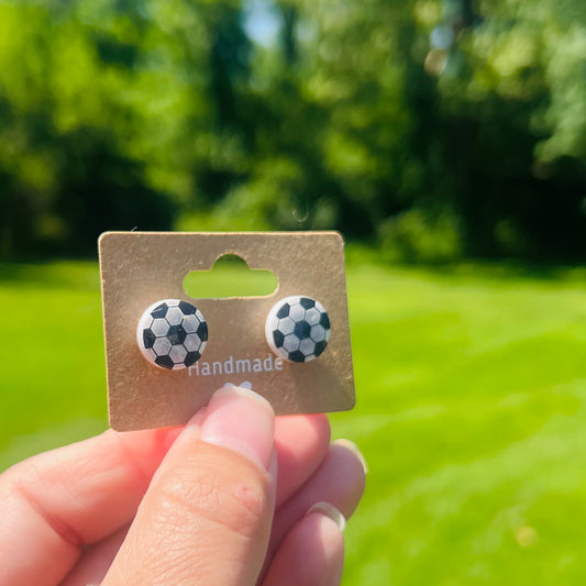 Soccer Earrings