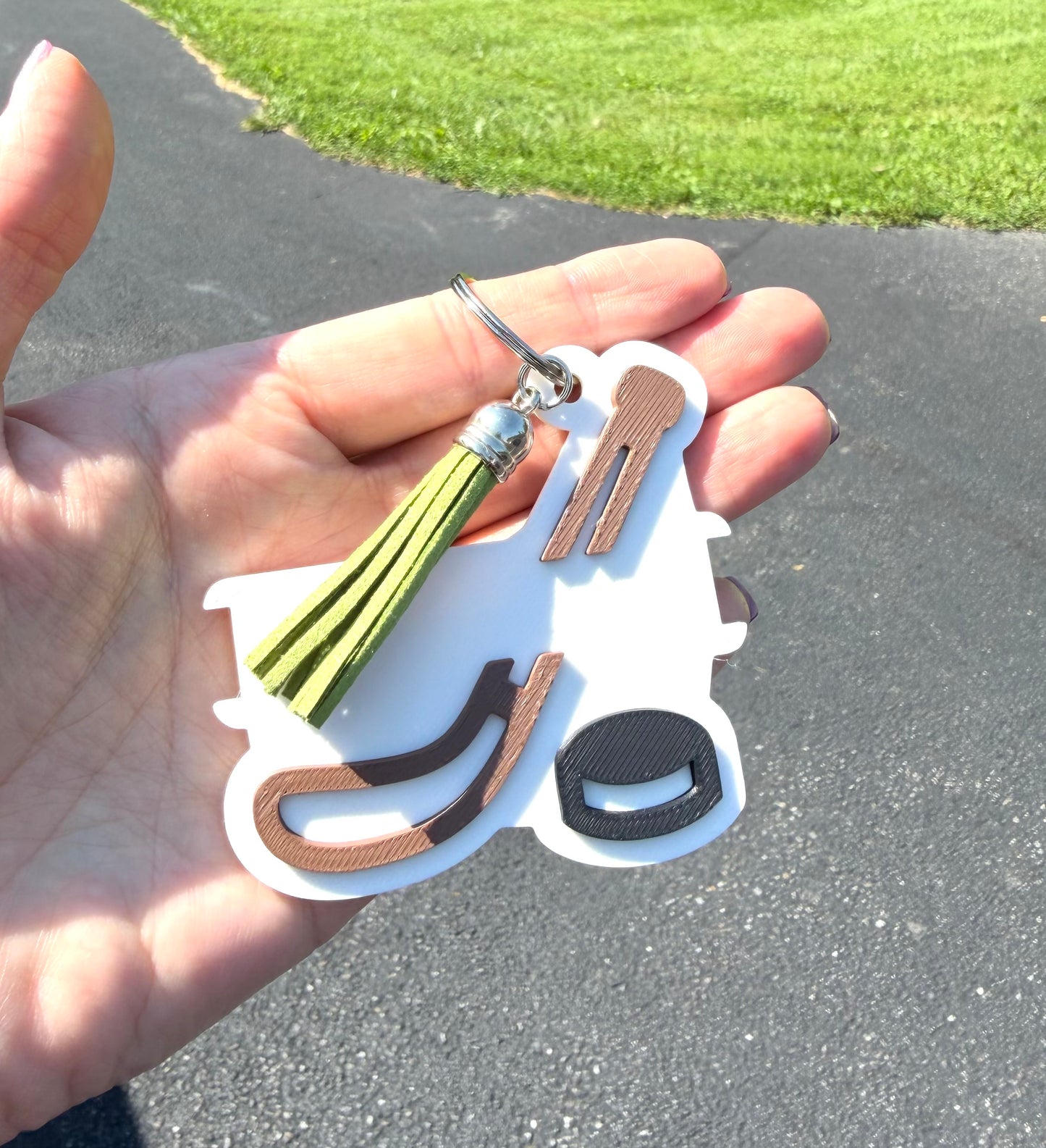 Sports Hair Tie Holder Keychains