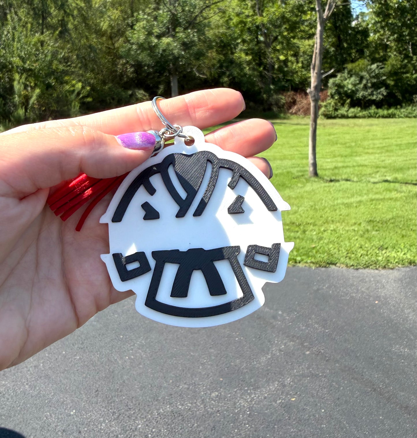 Sports Hair Tie Holder Keychains