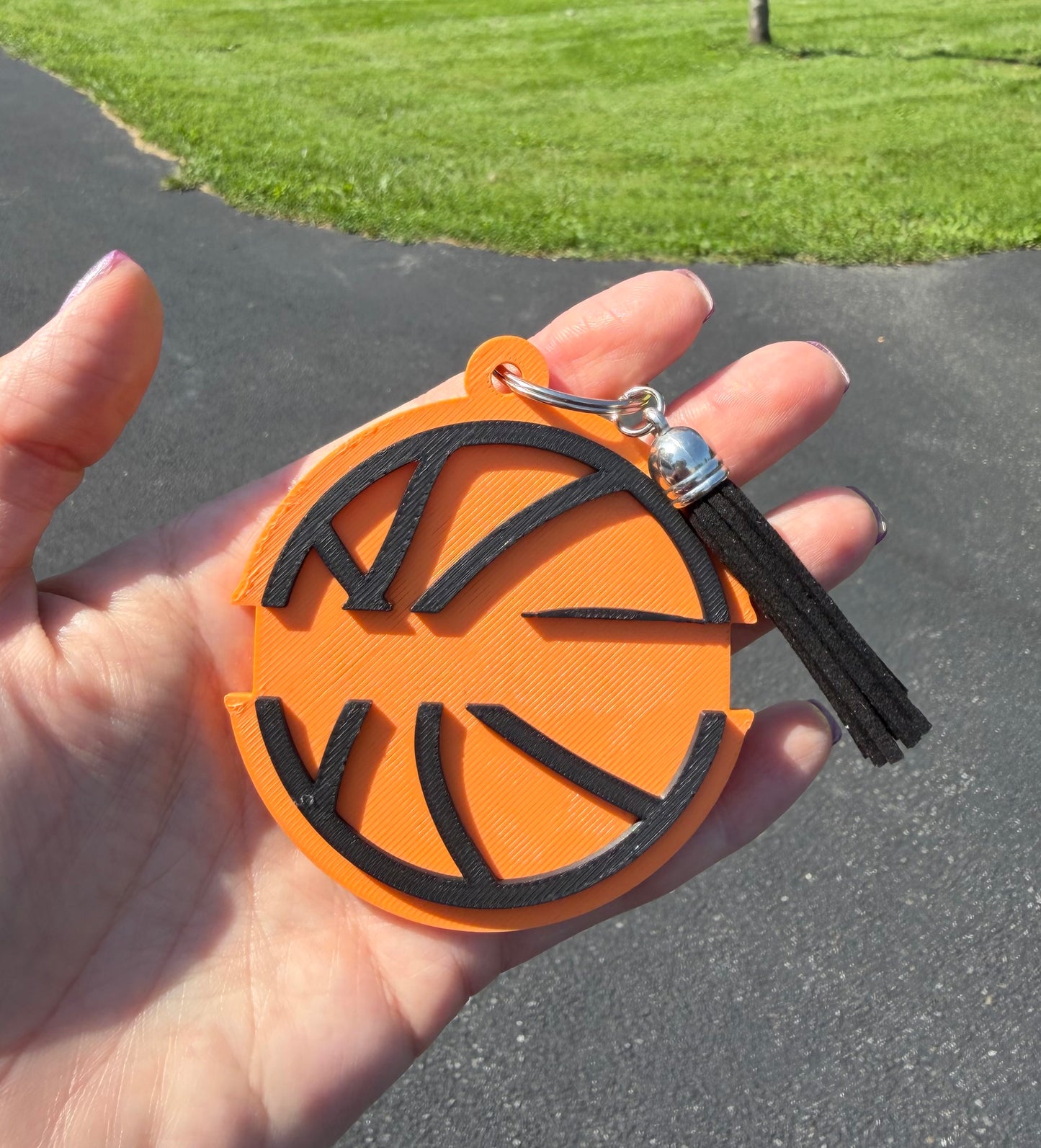 Sports Hair Tie Holder Keychains