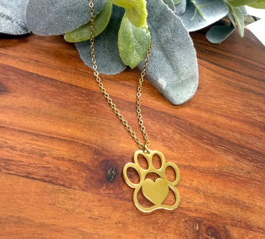 Paw Print Necklace