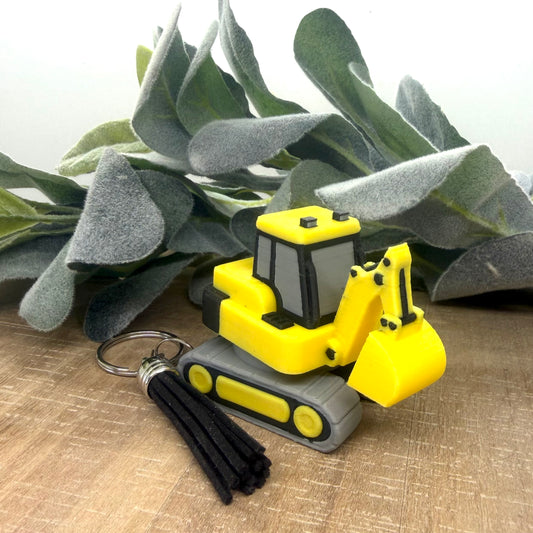 Excavator Fidget Keychain