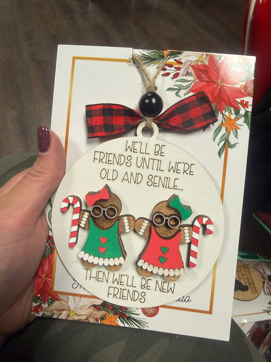 Senile Gingerbread Ornament
