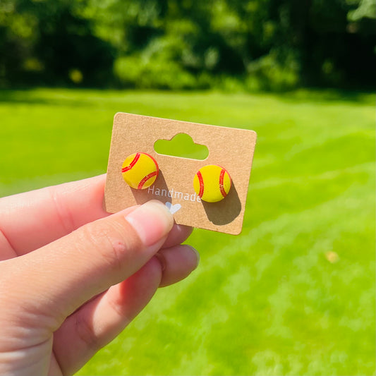Softball Earrings
