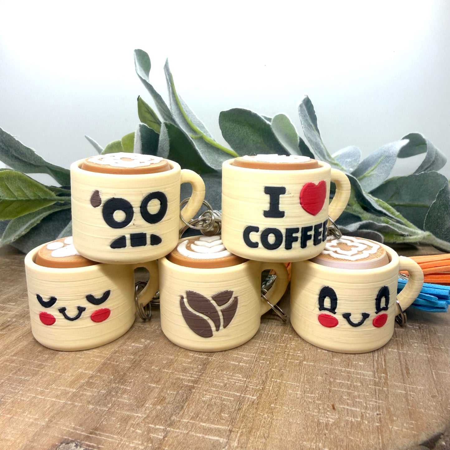 Coffee Cup Fidget Keychain