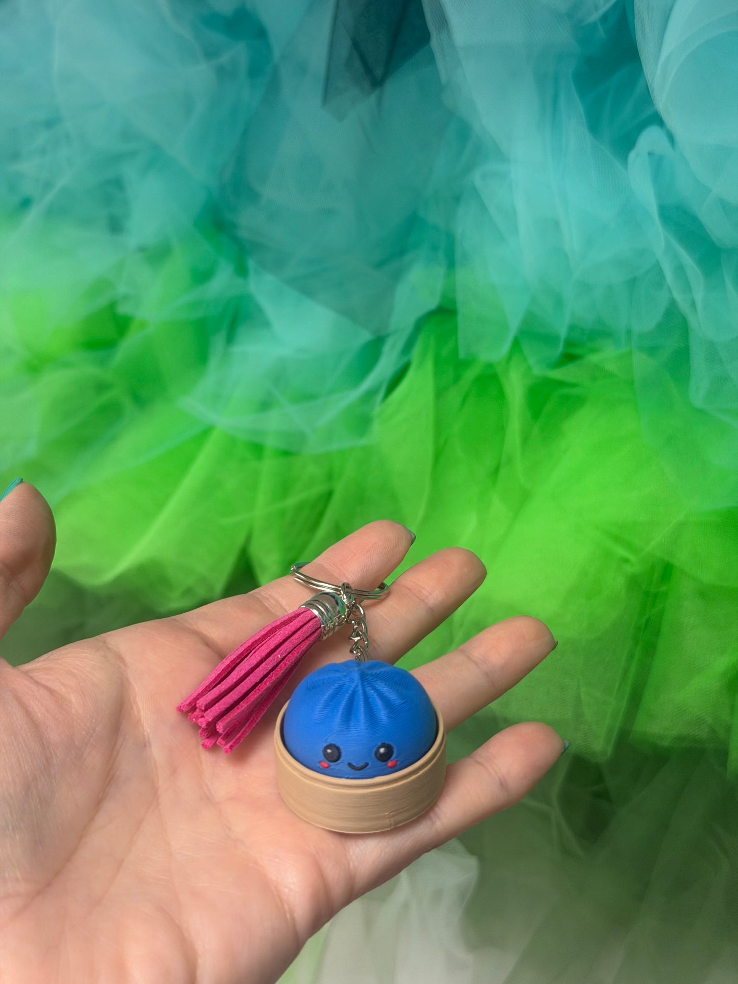 Dumpling Fidget Keychain