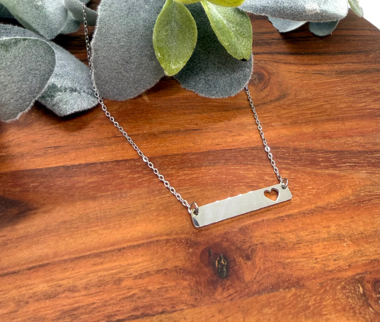 Heart Bar Necklace