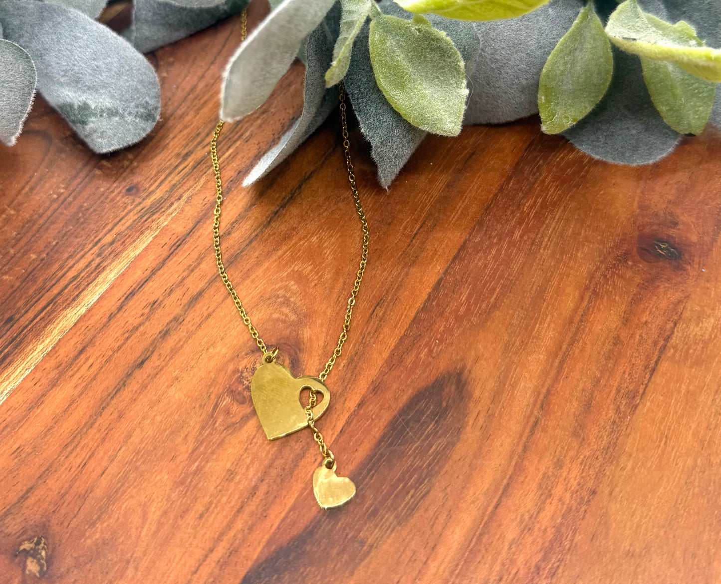Double Heart Necklace