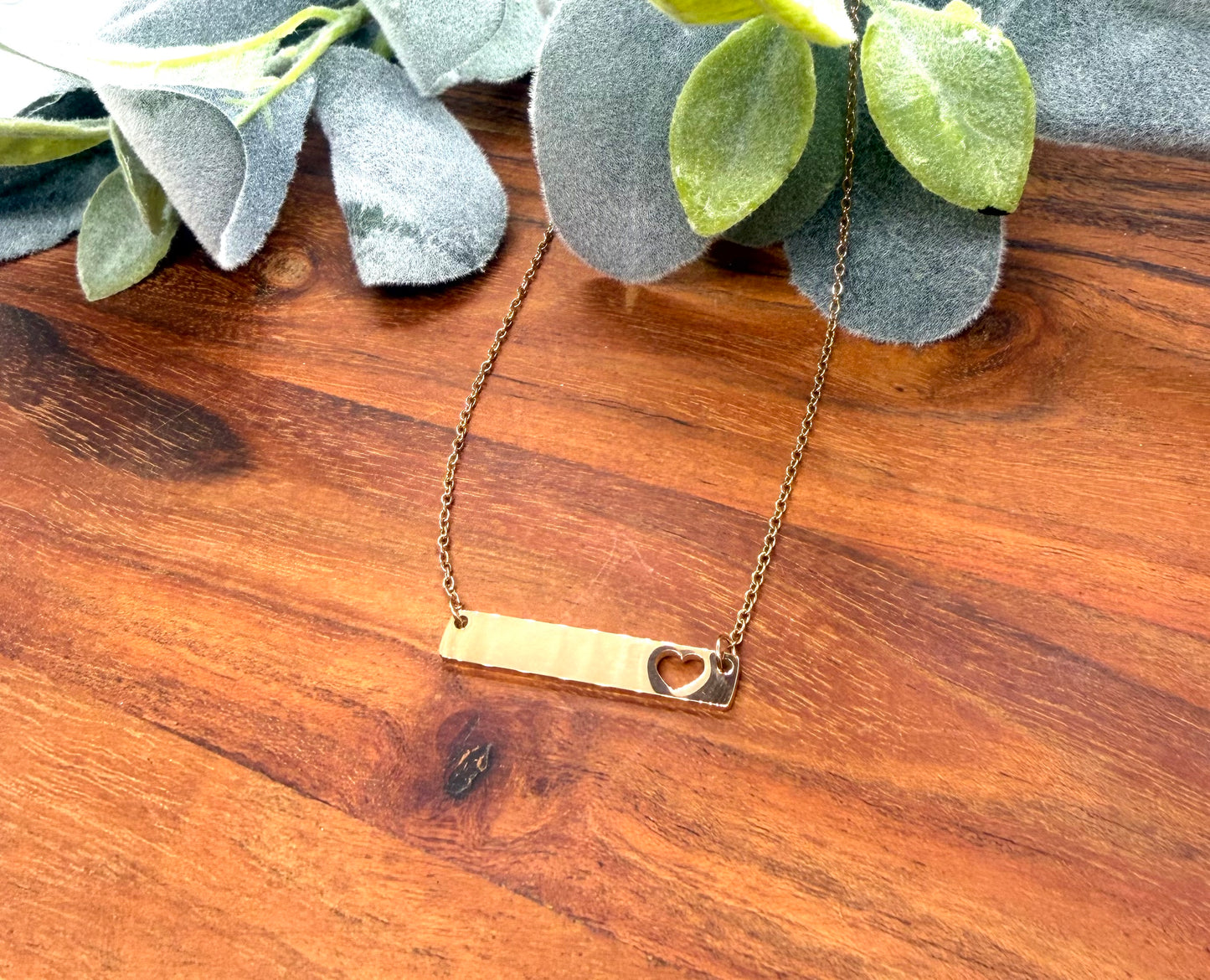Heart Bar Necklace