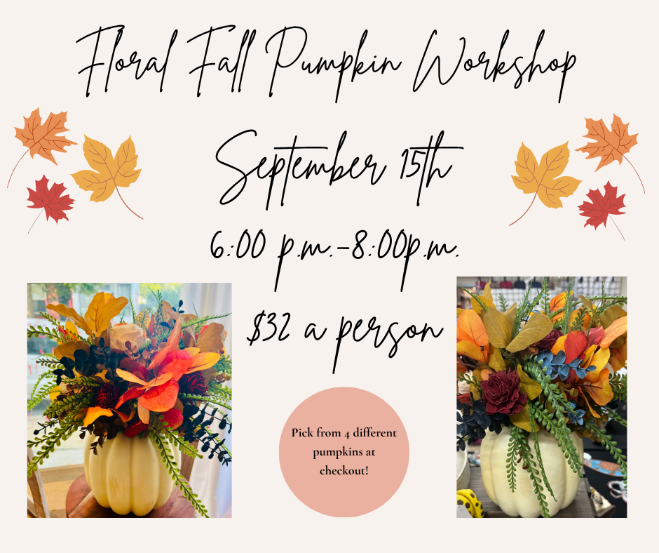 Floral Pumpkin Workshop