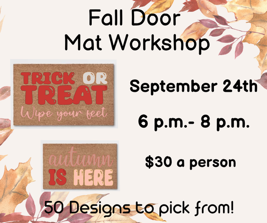 FALL DOOR MAT WORKSHOP