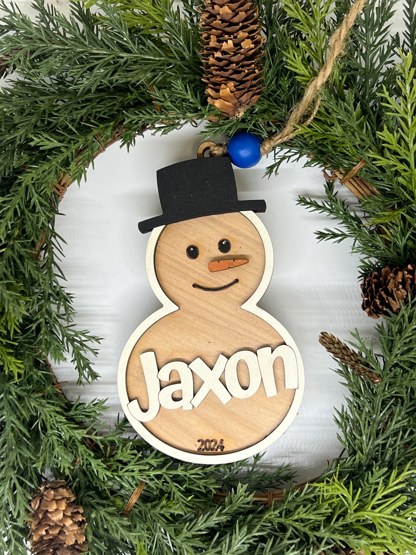 Custom Snowman Ornament