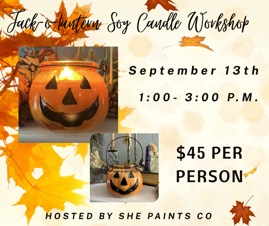 Jack-o’-Lantern Soy Candle Workshop