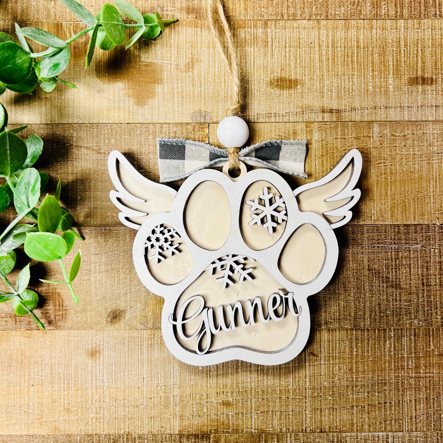 Paw Print Ornaments