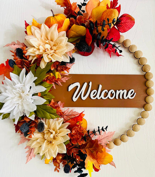 Pumpkin Welcome Wreath