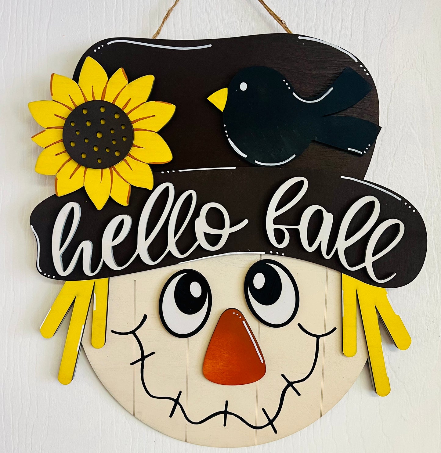 Hello Fall Scarecrow Door Hanger Workshop