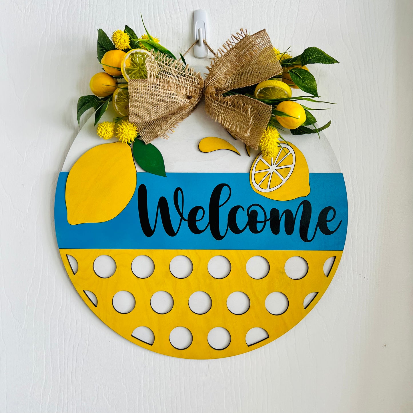 Lemon Welcome Door Hanger