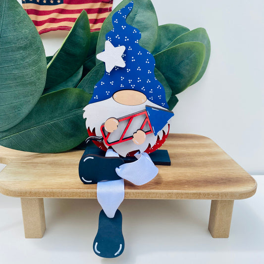 Patriotic Gnome Self Sitter