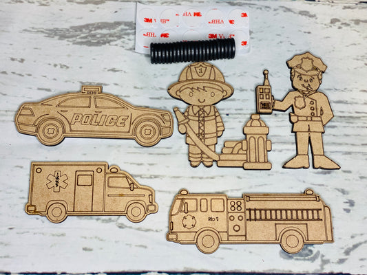 Emergency vehicle Magnet kit