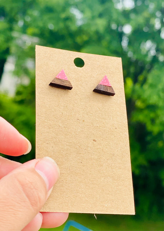 Triangle acrylic studs