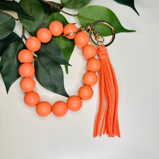 Coral Keychain Wristlet