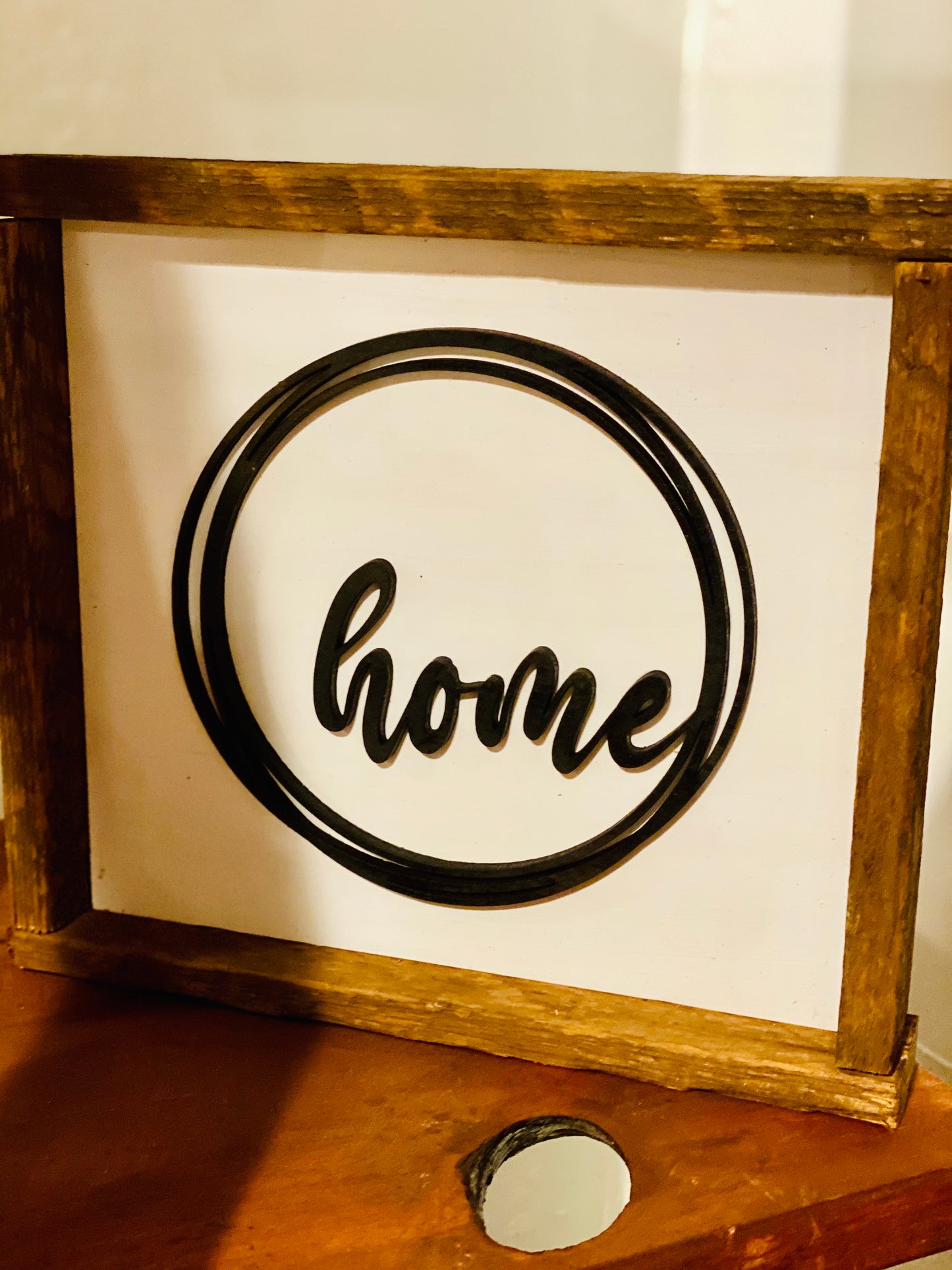 3D Circle farmhouse signs